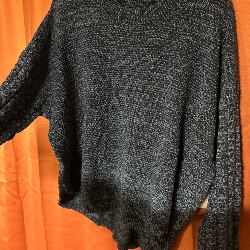 Cozy Navy Knit Sweater